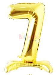 Folyo Balon Ayaklı Rakam Gold 70 cm - 3