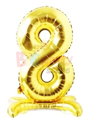 Folyo Balon Ayaklı Rakam Gold 70 cm - 2
