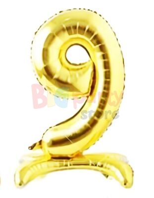 Folyo Balon Ayaklı Rakam Gold 70 cm - 1
