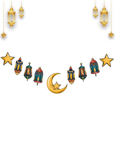 Ramazan Kağıt Banner 9 Parça - 