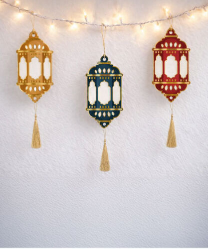 Ramazan Kandil Feneri Varaklı Püsküllü 3 Lü - 2