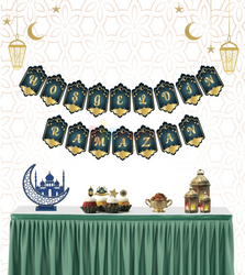 Karton Yazı Varak Baskılı Hoşgeldin Ramazan - 1