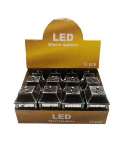 Ramazan Ledli Fener Kare Aynalı Model 10 Cm Gümüş 12 Parça - 2