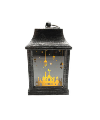 Ramazan Ledli Fener Kare Aynalı Model 10 Cm Gümüş 12 Parça - 3