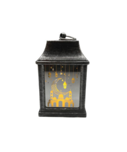 Ramazan Ledli Fener Kare Aynalı Model 10 Cm Gümüş 12 Parça - 4