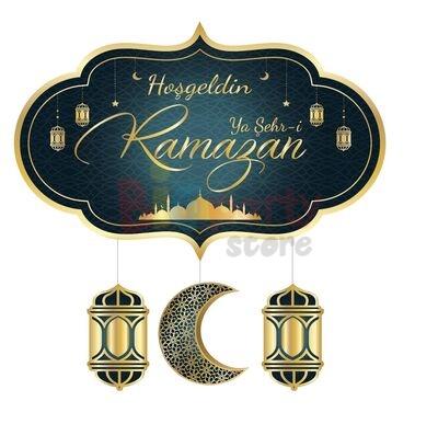 Tavan Sarkan Süs Varaklı Ramazan 4 lü - 3