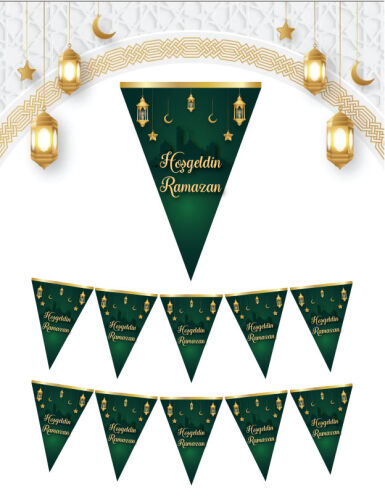 Bayrak Flama Üçgen Hoşgeldin Ramazan - 1