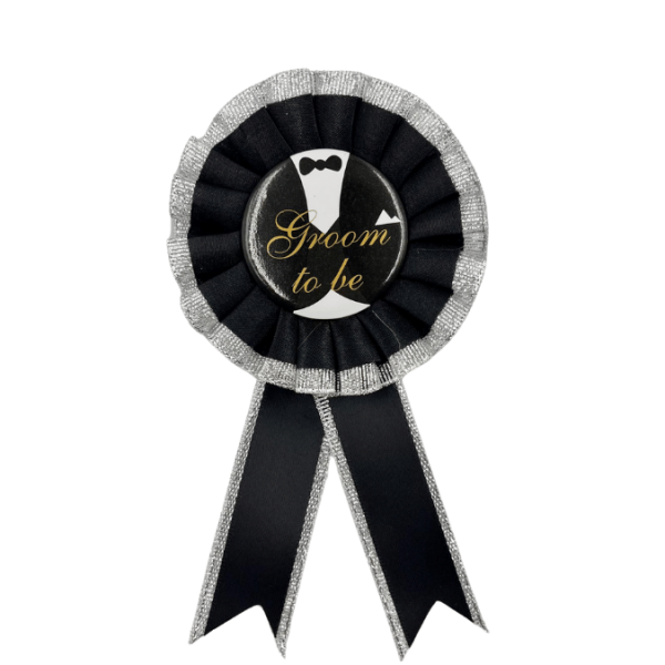 Rozet Groom To Be Siyah - 3
