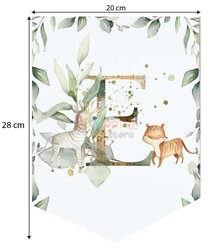 Kağıt Banner One Flama Safari Temalı Baby Animal - 4