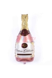 Folyo Balon Şampanya Şişesi Rose - 1