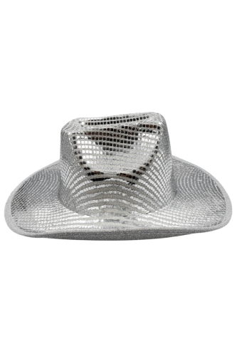 Şapka Fotr Kare Pullu Lüks Gümüş - 4