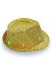 Şapka Fotr Pullu Işıklı Lüks Altın - 2