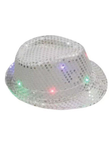 Şapka Fotr Pullu Işıklı Lüks Gümüş - 2