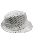 Şapka Fotr Pullu Işıklı Lüks Gümüş - 3
