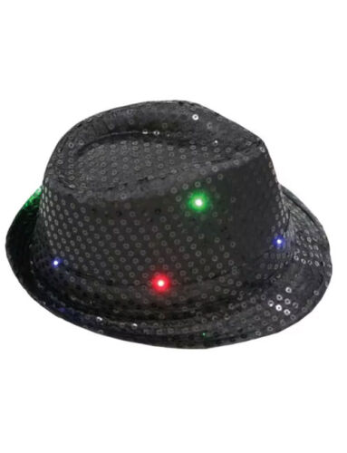 Şapka Fotr Pullu Işıklı Lüks Siyah - 2