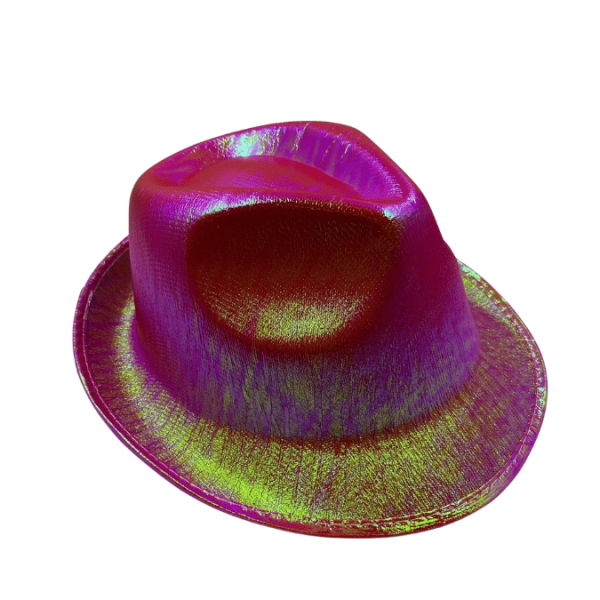 Şapka Helogramlı Fötr Lüks Pembe - 1