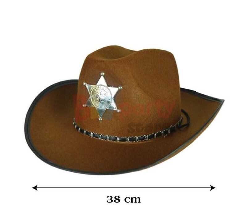 Şapka Kovboy - Şerif Lüks Kahverengi - 2