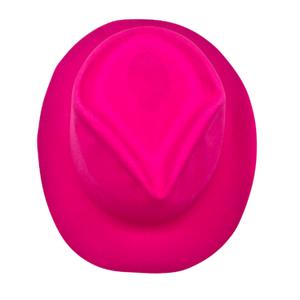Şapka Lazer Kadife Fotr Model Pembe - 3