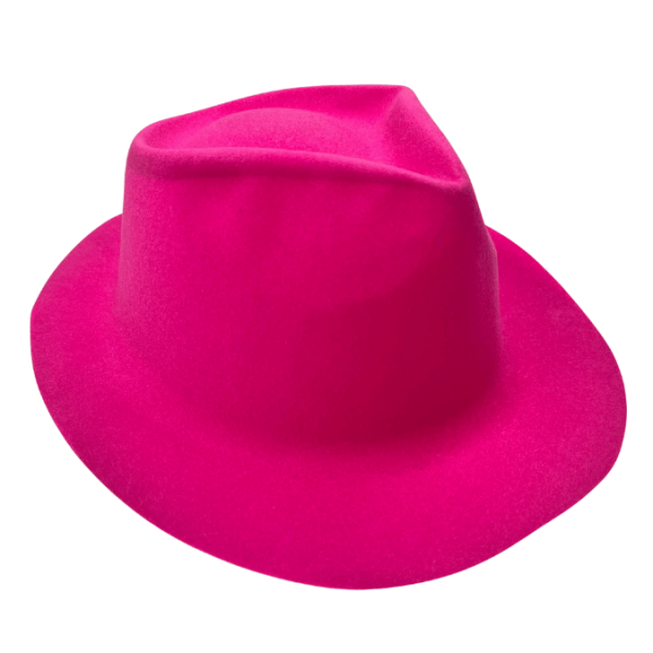 Şapka Lazer Kadife Fotr Model Pembe - 1