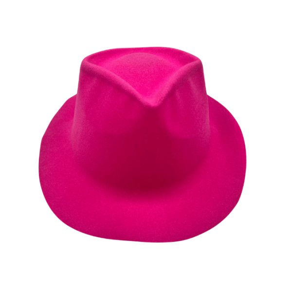 Şapka Lazer Kadife Fotr Model Pembe - 2