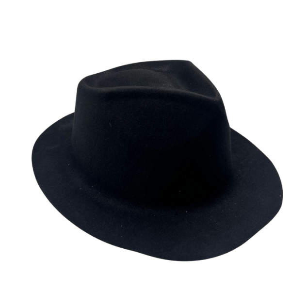 Şapka Lazer Kadife Fotr Model Siyah - 