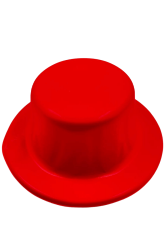 Şapka Lazer Oval Model Pastel Kırmızı - 1
