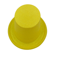 Şapka Lazer Sihirbaz Model Simli Makaron Sarı - 1