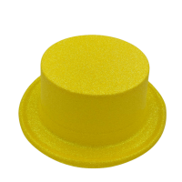 Şapka Lazer Sihirbaz Model Simli Makaron Sarı - 2
