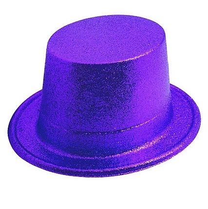 Şapka Lazer Simli Sihirbaz Model Mor - 1