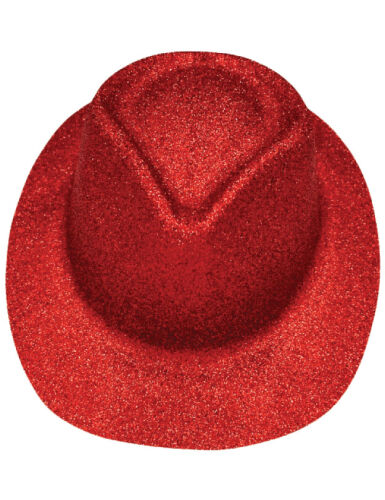 Şapka Lazer Simli Fotr Model Kırmızı - 