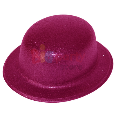 Şapka Lazer Simli Oval Pembe - 