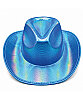 Şapka Neon Hologramlı Kovboy Mavi - 1