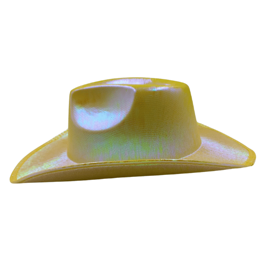 Şapka Neon Hologramlı Kovboy Sarı - 2
