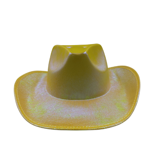 Şapka Neon Hologramlı Kovboy Sarı - 3