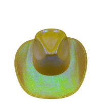 Şapka Neon Hologramlı Kovboy Sarı - 1