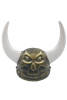Şapka Plastik Miğfer Viking 2 Boynuzlu Kuru Kafa Altın - 2