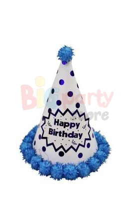 Ponponlu Şapka Puanlı Happy Birthday Baskılı - 5