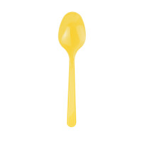 Plastik Kaşık Sarı / 25 Parça - 1