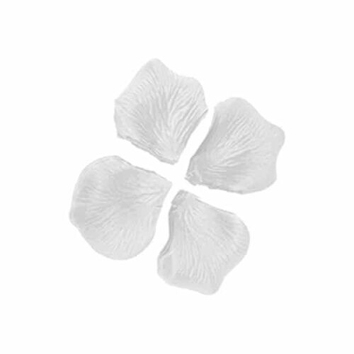 Saten Gül Yaprağı 100lü Beyaz - 2