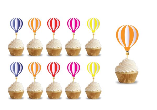 Kürdan Sıcak Hava Balonu 10 Parça - 