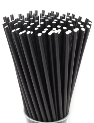 Kağıt Pipet Siyah 24 Parça - 1