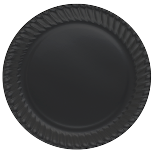 Karton Tabak Siyah 23 Cm 8 Parça - 