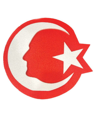 Strafor Türk Bayrağı Atatürk Silüetli - 1