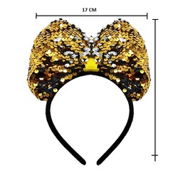 Taç Fiyonk Pullu Payetli Gold - Thumbnail
