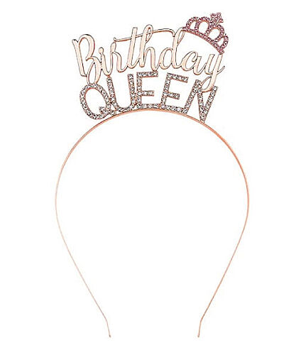 Taç Metal Taşlı Birthday Queen Rose - 1