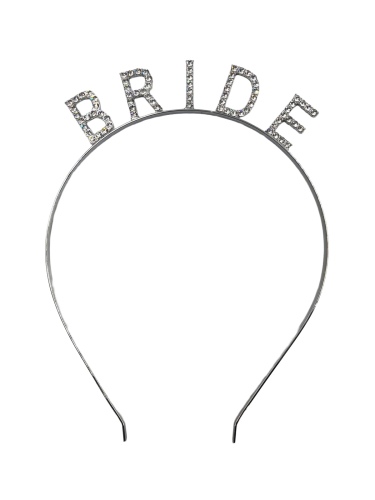 Taç Metal Taşlı Bride Gümüş - 