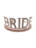Taç Metal Taşlı Bride Lüks Rose Gold - 1
