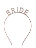 Taç Metal Taşlı Bride Rose Gold - 1