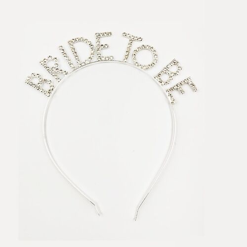 Taç Metal Taşlı Bride To Be Gümüş - 