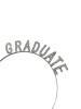 Taç Metal Taşlı Mezuniyet Graduate Gümüş - 2